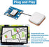 hiBCTR 2-Pack GY-NEO6MV2 NEO-6M 3V-5V 2.5 GPS Flight Controller Module with Super Ceramic Antenna for Arduino EEPROM