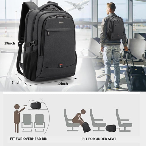 17 Inch Backpack Backpack DUSLANG Laptop for Travel Water Resistant College for Men/Women Laptop Bag with USB Charging