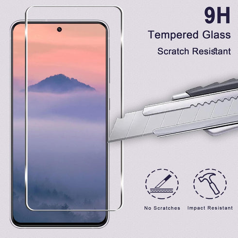 Galaxy S21 FE 5G Screen Protector + Camera Lens Protector, 9H Hardness, HD Tempered Glass, Scratch Resistant, Easy