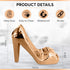 High Heel Holder for Cell Phone - Porcelain Shoe Phone Stand Display for Desk, Home & Office - Rose Gold