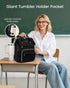 Backpack Pocket,15.6 inch Backpack Backpack Daypack,Black LOVEVOOK Laptop for Women with Giant Tumbler Holder