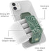 RICHMOND & FINCH Phone Grip Holder and Expanding Stand, Universal Finger Grip Kickstand Compatible with iPhone, Samsung and More, Multiple Viewing Angles, Dark Green Palms Design