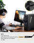 Headset Splitter Cable for PC 3.5mm Crystal-Nylon Braid, 3.5mm Female to Dual 3.5mm TRS Male Y Splitter