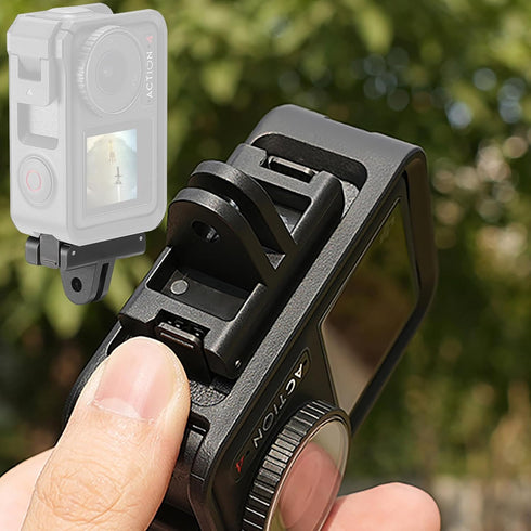 PCTC 2PCS Magnetic Adapter Mount for DJI Osmo Action 4/3, Quick Release Adapter for Vlogging & Selfie