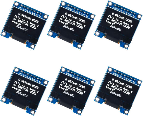 UMLIFE 0.96" 7 Pin SPI 128x64 OLED Display Module, 6PCS 0.96 Inch