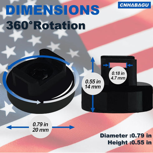 25LBS 6 Magnet Zip Tie Mount Magnetic Zip Ties Mount Strong Multipurpose Wire Cable Holder Mount Wire Clips Management