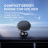 2 Pack Magnetic Phone Car Mount, Strong Magnet Cell Phone Holder with 4 Metal Plates, 360° Rotation & Adjustable View,