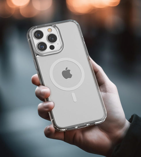 ENCASED Privacy Case for iPhone 15 Pro (2023) Slim-fit Clear Case with Anti-Spy Screen Protector, 9H Tempered Glass