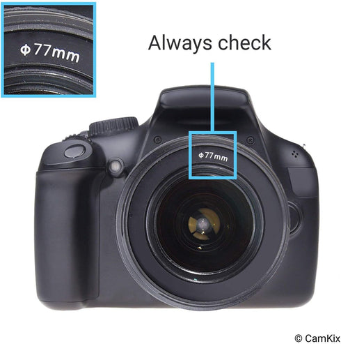 77mm Set of 2 Camera Lens Hoods and 1 Lens Cap - Rubber (Collapsible) + Tulip Flower - Sun Shade/Shield - Reduces Lens Flare and Glare - Blocks Excess Sunlight for Enhanced Photography and Video Foo