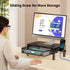 Zimilar Monitor Stand Riser with Metal Mesh Drawer, Height Adjustable with Phone Holder for Computer, Laptop, Printer