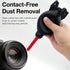 Brvlsoc Rocket-Style Rubber Air Blower Dust Cleaner for DSLR Camera, Lens, and Keyboard Red Duster