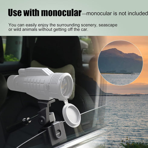 SVBONY SV126 Car Window Mount Adjustable Vehicle Clamp for Spotting Scope, Monocular, Binocular, Telescope, SLR Camera