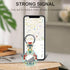 Generic Vintage Lobster Floral Case Compatible with Airtag Holder Keyrings Keychains for Keys Luggage Bags