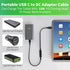 Varbmt 3.28Ft 5.5mm 2.1mm 1Pack USB C to DC Adapter Cable, Type C USB-C Female Input to DC x Power PD Charge Cable Made