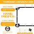 BooLooT 16:9 (100 inches) Projector Screen Portable Movies Screens Foldable Wrinkle-Resistant Fabric with Dual