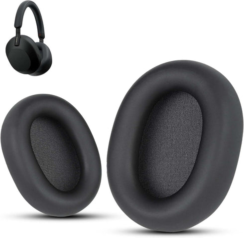 Krone Kalpasmos Replacement Earpads for Sony WH-1000XM5 (WH1000XM5), Premium Ear Pads with Soft Protein Leather and