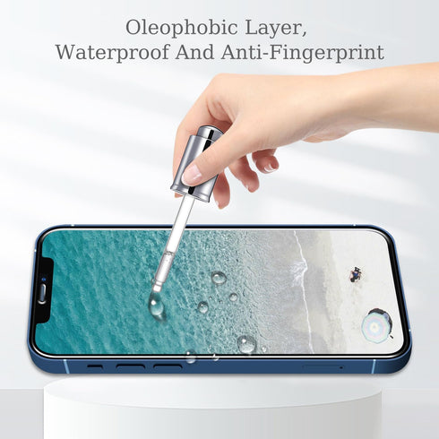 Pokolan (3-Pack) Tempered Glass Screen Protector for iPhone 12 / iPhone 12 Pro 2020 (6.1 inch), 9H Hardness, Bubble Free