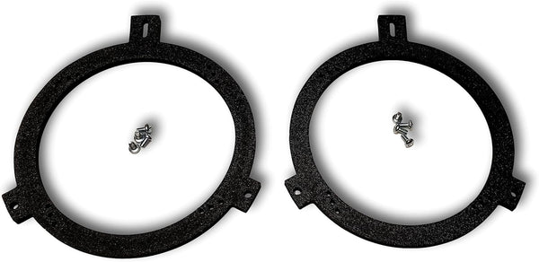 1 Pair - 6 1/2 6.5 Speaker Adapters Compatible with Chrysler, Dodge, & Jeep Vehicles - SPKBRK008