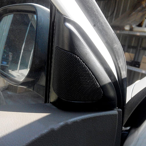 Aramox Stereo Speaker Trim, Pair Car Door Speaker Cover Trim Replacement for Corolla 2003 2006, Black