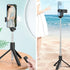 Tengsun 28" 360Rotation Phone Tripod & Selfie Stick Travel Tripod for iPhone Selfies, with Phone Holder Selfie Stick