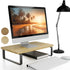 Beautiful Wooden Monitor Stand for Desk - Sturdy Stand Rises Your Monitor