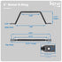 ICC 5" 25-Pack Plastic Cable Distribution D Ring, Non-Conductive Wall Cable Organizer, Cable Hanger & Wire Loop
