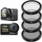 TELESIN Lens Filter Set for DJI Action 5 Pro, Action 4, Action 3 Camera Accessories, 4-Pack Polarizing ND Filters