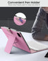 MoKo Universal Tablet Case with Keyboard for 9", 9.7", 10.1", 10.2", 10.4", 10.5", 10.9", 11" Tablets, Pink