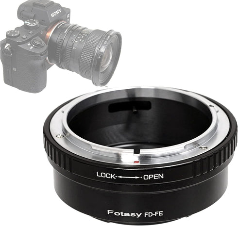 Fotasy Cannon FD Lens to E Mount Adapter, FD E Mount, FD Lens