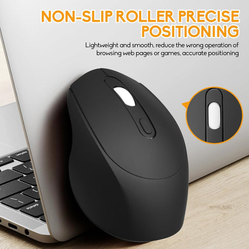 Guiheng Mouse,Portable(BT5.2+USB Wireless Bluetooth Mouse,Dual Mode Rechargeable Silent Slim Laptop Receiver) Computer