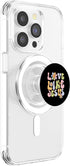 Groovy Love Like Jesus Religious God Christian Graphic PopSockets PopGrip for MagSafe