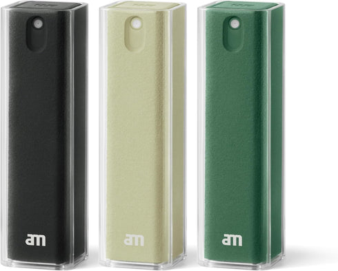 3 Pack, am Screen Cleaner Mist Spray with Microfiber Cloth Around Alcohol-Free, Streak-Free Screen Cleaning Kit