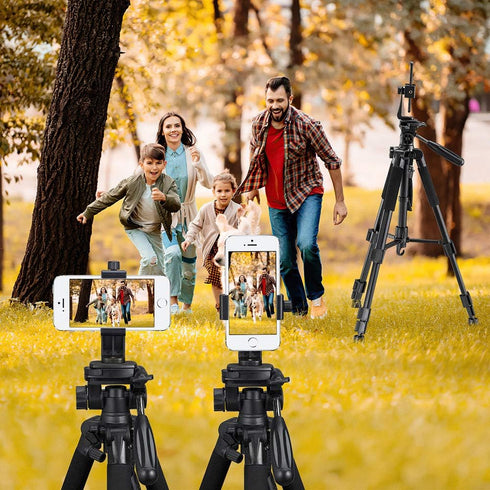 Phone Tripod Mount Adapter, Universal Cell Phone Holder, Fits Any Smartphone, Rotating Vertical and Horizontal