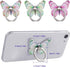 cobee 3 360Rotation Pcs Butterfly Cell Phone Ring Stand Holder, Cute Butterfly Pattern Painted Metal Finger Stand