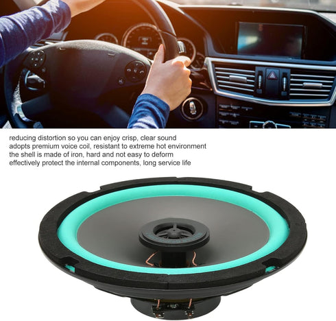 6.5in Car Audio Subwoofer Speaker, 160W High Power Bass Surround Sound System, 93 DB, 4 Ohm