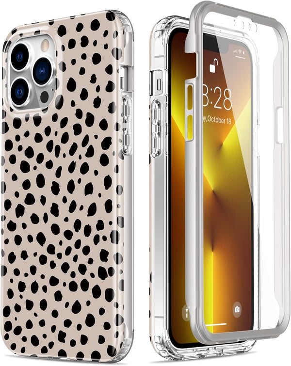 Esdot Case for iPhone 13 Pro Max with Built-in Screen Protector, Military Grade Cover with Fashion Designs