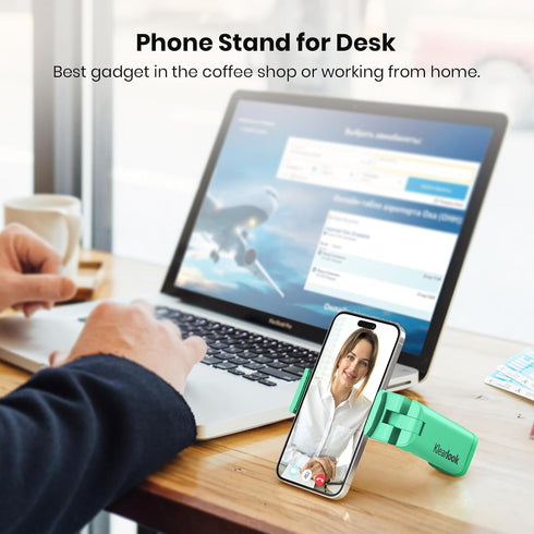 Universal Airplane Phone Stand Holder, Klearlook Travel Essentials Phone Mount with 360 Degree Rotation, Handsfree