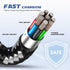 AGOZ Braided Type C Fast Charger Data Sync Cable for ZTE Grand X MAX 2, ZMAX PRO, Axon M, Coiled