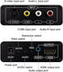 HDSUNWSTD 3RCA 4 3/16 9 /3.5mm 480P/576P/720P/1080P AV CVBS Composite & S-Video R/L Audio to HDMI Converter Adapter