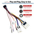 16Pin 1995-2013 1997-2012, 16Pin ISO Aftermarket Radio Harness Adapter for Nissan Infiniti Android Car Stereo Wiring