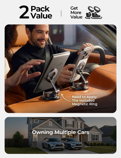 LISEN 17 16 15 14 13 12 for Magsafe Car Mount, Magnetic Phone Holders for Your Car, Car Phone Holder Magnetic, Car