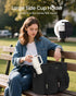 LOVEVOOK Teacher Tote Bag for Women,Multi-pocket Laptop Bag with Large Cup Holder,Nurse Bags Work Travel Computer