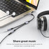 MOSWAG USB C to Dual 3.5mm Female Headphone Splitter, Type C to Dual 3.5mm Adapter for Pixel and Galaxy Devices