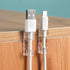 Generic Clear Adhesive Wire Holder Organizer - Cord, Single Unit Routing Guide for Desktop Surfaces, Discreet Synthetic