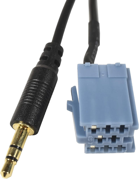 HQRP Audio Cable, 8-pin ISO to 3.5MM, fits Porsche 1999-2002 Becker Traffic Pro/CDR-22