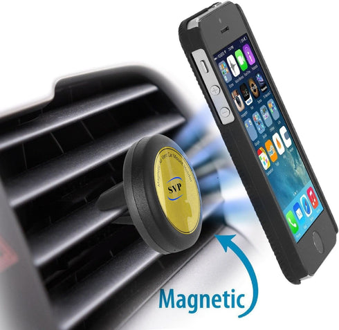 SVP (1PC) Magnetic Car Mount, Universal Air Vent Cell Phone Holder for Smartphone, Truck Easy to Use ! Safely View Your