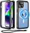 Beeasy for iPhone 14 Waterproof Case - Compatible with MagSafe, IP68 Underwater Military Grade, Shockproof Rugged