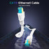 8 100 40Gbps 2000Mhz RJ45 Cat Ethernet Cable FT, Heavy Duty High Speed Internet Network Patch Cord, Shielded Flat LAN