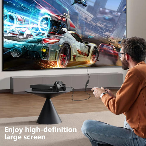 HDMI Extension Cable 1 Feet, 2 Pack High Speed HDMI Male to Female Adapter Cable, 1080P for HDTV, Monitor, PC, Projector
