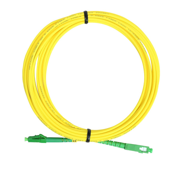 5M LC APC to SC APC Fiber Optic Patch Cable Single Mode Simplex Optical Patch Cord 9/125 m (16.4ft)